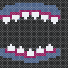 Jaws - teeth,mouth,jaws,spooky,white,blue,black