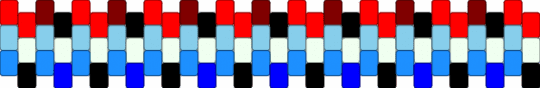 vox theme cuff!!! - red,light blue,hazbin,cuff,colours,blue,black,simple