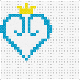 KH Symbol - kingdom hearts,crown,video game,cloud,white,light blue
