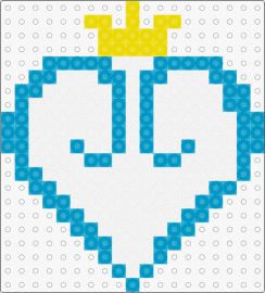 KH Symbol - kingdom hearts,crown,video game,cloud,white,light blue