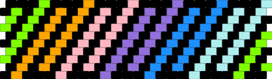 Rainbow maze - black,light blue