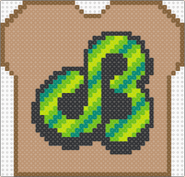 db 14 - daily bread,db,dj,logo,toast,music,edm,stripes,green,tan,black