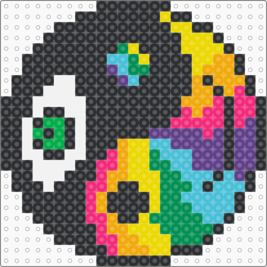 gk - yin yang,trippy,psychedelic,black,orange,yellow,colorful