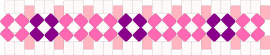 silly x-base cuff - pink,white