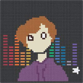 BoKKo - bokko,portrait,audio,music,panel,colorful,black,purple,tan