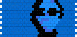 Eyeless Jack cuff v2 - blue