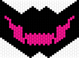 Pink poisonmouth - mouth,mask,spooky,grin,smile,dark,neon,pink,black