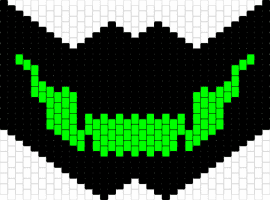 Green poisonmouth - mouth,mask,spooky,grin,smile,dark,neon,green,black