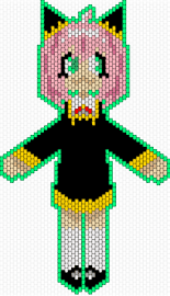 Anya Forger! :333 - pink,beige,teal
