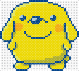 Pochitchi (tamagotchi character) - pochitchi,tamagotchi,dog,character,retro,nostalgia,video game,yellow