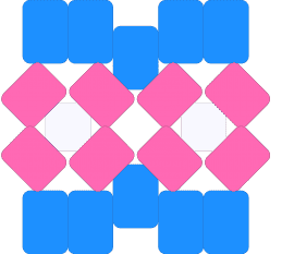 Trans square! - light blue,pink