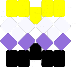 Non bi square! - yellow,purple
