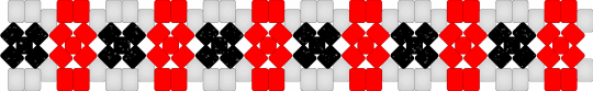 Teeth x base cuff! :3> - white,red
