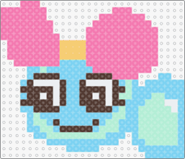 poppy!! (dandy's world) - poppy,dandys world,character,video game,horror,cute,light blue,pink