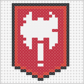 Frist Art (Barb dnd class logo) - dungeons and dragons,axe,flag,shield
