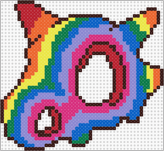 Rainbow Cubone - brown,blue,pink