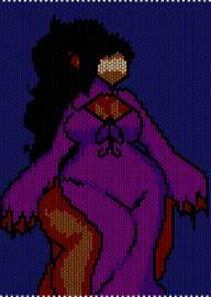 Jane - jane,vampire,panel,character,blue,purple,brown