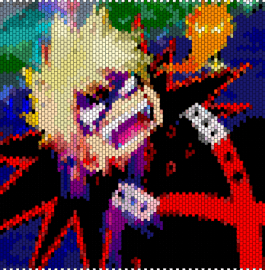 BAKUGO TAPESTRY - purple,red,green,beige,colorful