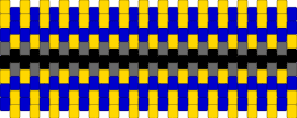 zip - zipper,repeating,geometric,cuff,yellow,blue