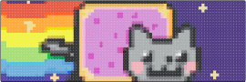 Nyan remix - nyan cat,meme,rainbow,poptart,space,colorful,pink,gray,purple