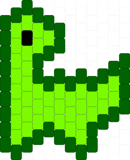 Dino! - green,charm,dinosaur,kandi,challenge,dino,cute,kandi charm,rawr