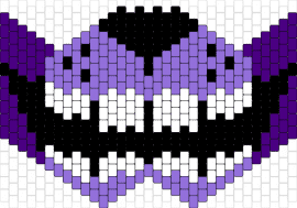 FNaF 1 Bonnie Mask - bonnie,fnaf,five nights at freddys,mouth,teeth,mask,video game,horror,purple,white,black