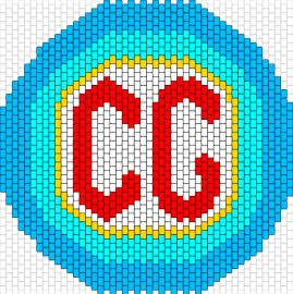 CG - cg,logo,shield,text,light blue,red