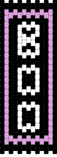 Panel - boo,black,white,pink
