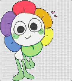 Dandy - dandy,dandys world,character,flower,colorful,video game,horror,green,white