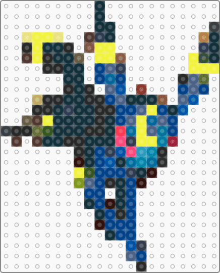 umbreon - black,yellow,brown,blue