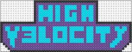 High V3locity Logo - high velocity,logo,text,light blue,purple