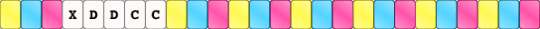 Xddcc (Pomni) single - light blue, pink, yellow