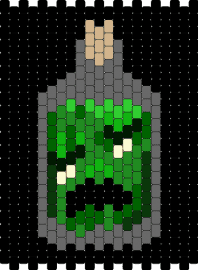 Goobert - goobert,inscryption,bottle,jar,character,video game,dark,green,black,gray