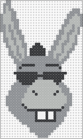Donkey - gray,beige,shrek,donkey