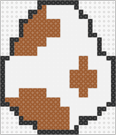 Yoshi Egg Brown - yoshi,egg,mario,spots,nintendo,video game,white,brown