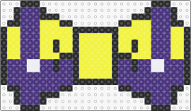 Wario Bow - wario,bow,mario,tie,clothing,nintendo,video game,purple,yellow