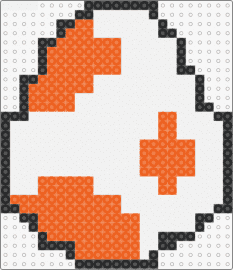 Yoshi Egg Orange - yoshi,egg,mario,spots,nintendo,video game,white,orange