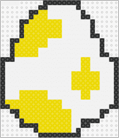 Yoshi Egg Yellow - yoshi,egg,mario,spots,nintendo,video game,white,yellow