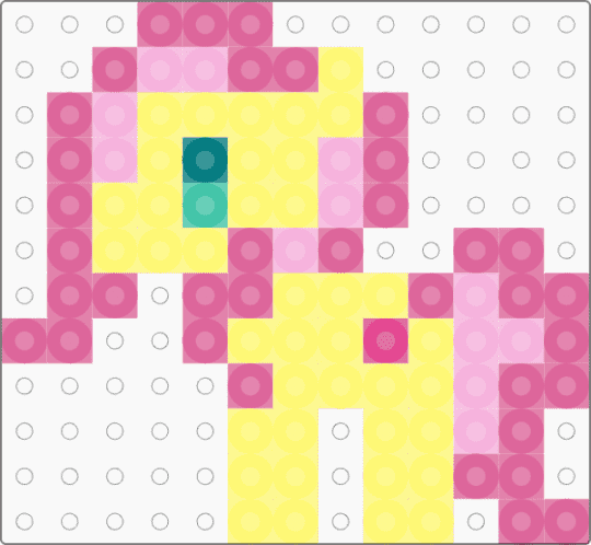 fluttershy, my little pony - pink, yellow