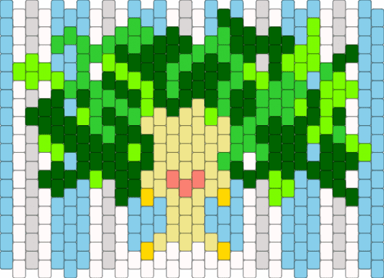 Medusa smile. - green, light blue