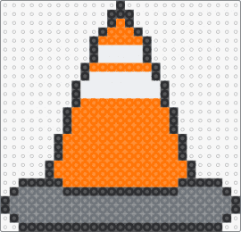 cone - cone,traffic,charm,orange,gray