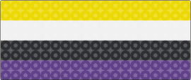 Nonbinary pride flag! - nonbinary,pride,yellow,purple