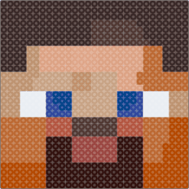 That one guy from Minecraft - steve,minecraft,character,head,video game,brown,tan