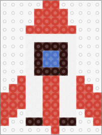 Rocket - rocket,space ship,astronaut,red,white