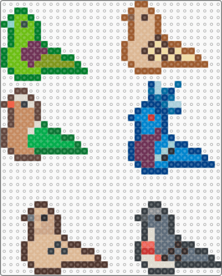 small bird charms - beige, bird, blue, brown, charm, colorful, dove, green, pigeon