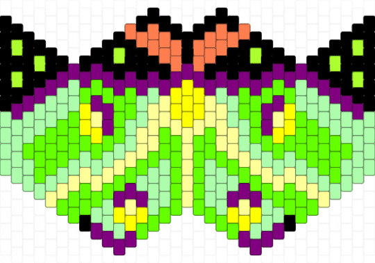 Luna Moth Mask - green, teal, yellow