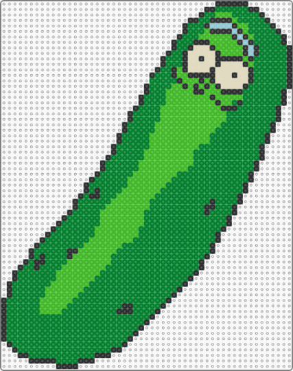 pickle rick - green