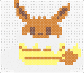 eevee cake! - eevee,cake,pokemon,gaming,character,cute,dessert,food,brown,yellow,white