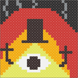 Oopsies, - bill cipher,gravity falls,fiery,cartoon,tv show,eye,top hat,yellow,red,black