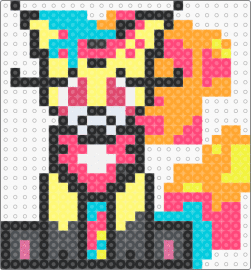 BEELZEBUB KJHJKNJHUNB - beelzebub,cat,colorful,animal,yellow,pink